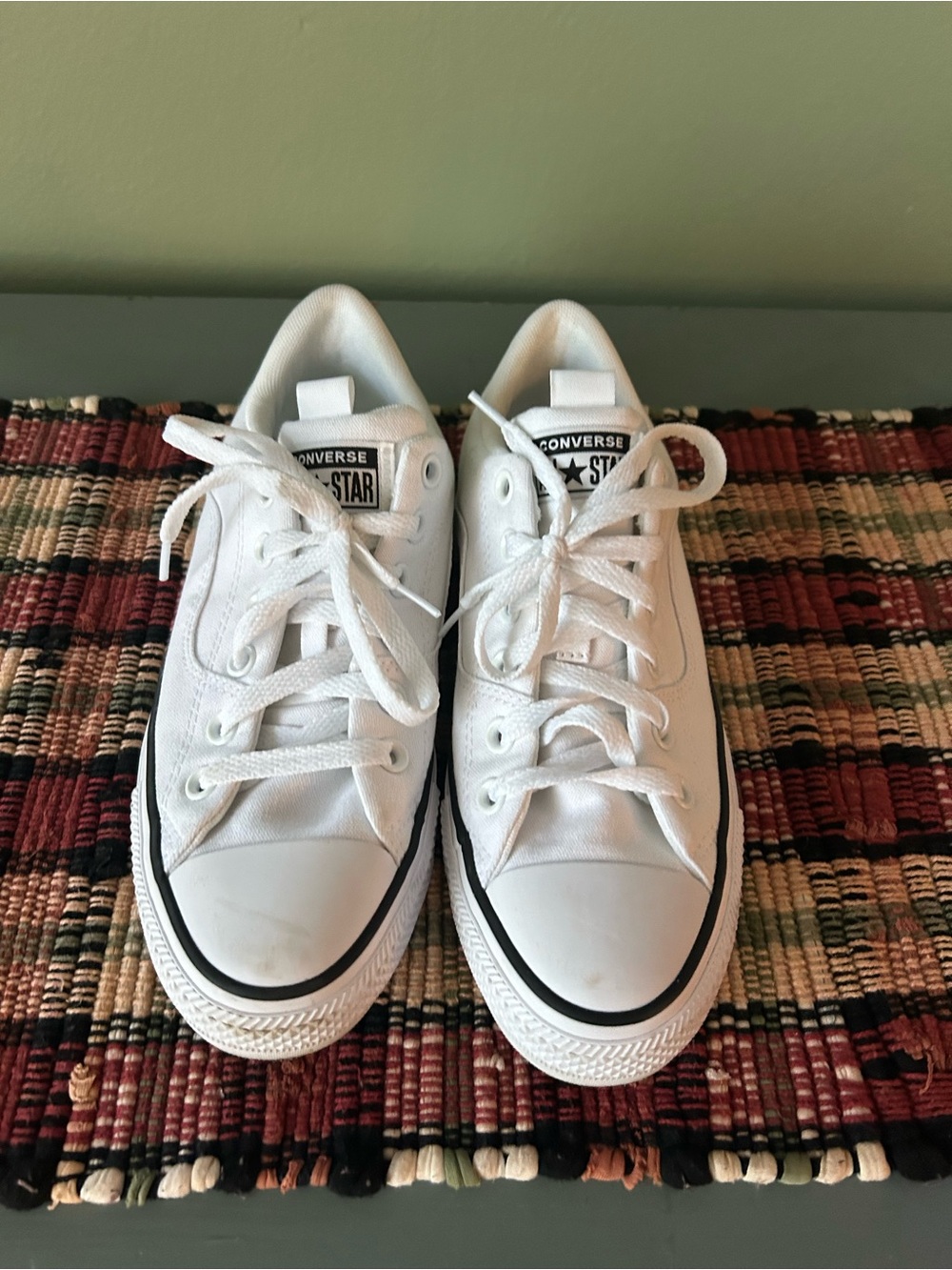 Converse All Star Rave Ox White Padded Low Tops Women’s 8